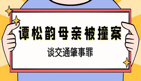 谭松韵母亲被撞案，谈交通肇事罪