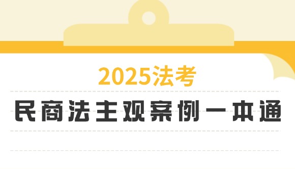 25民商法主观案例一本通